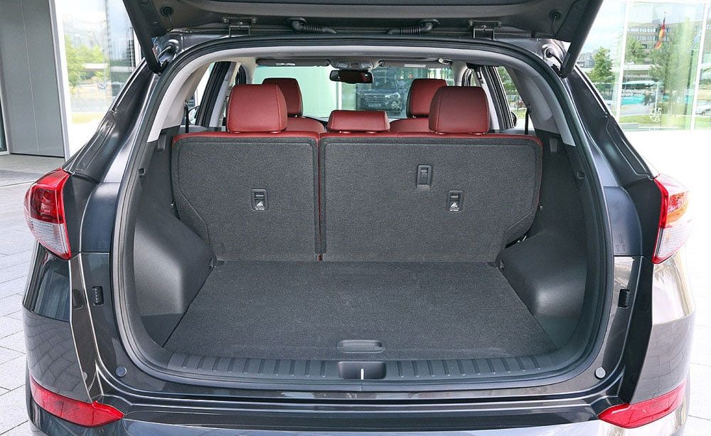 Размеры и объем багажника Hyundai Tucson
