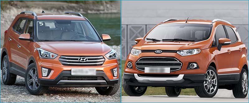Лучшее сравнение Ford EcoSport и Hyundai Creta (Грета)